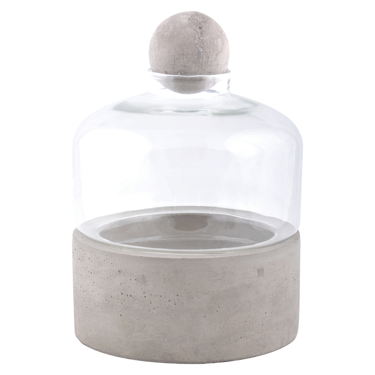 Concrete Based Bottle Terrarium