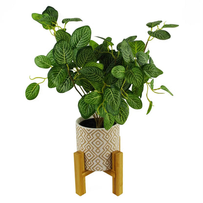 Artificial Variegated Green Pothos Plant 40cm Plant